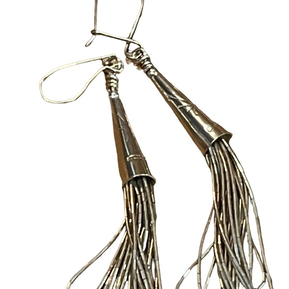 Carolyn Pollack Relios Liquid Sterling Silver 10 Strand Necklace & Earrings Set - Picture 6 of 10